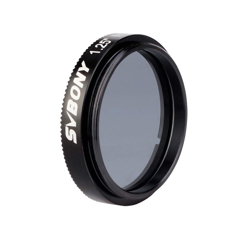 SVBONY SV139 Telescope Filter, 1.25" 25 Percent Transmission ND4 Neutral Density Moon Filter for Telescope Eyepiece Reduce Moon Surface Overall Brightness - Image 2